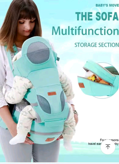 Porte-Bébé 3-en-1 Multifonction avec Chapeau Coupe-Vent